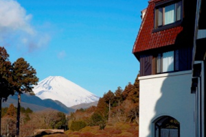 ホテルから望む富士山