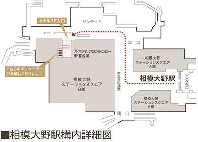 相模大野駅構内詳細図